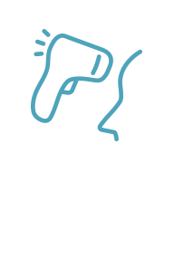 ご来院時の検温 アルコールによる手指消毒